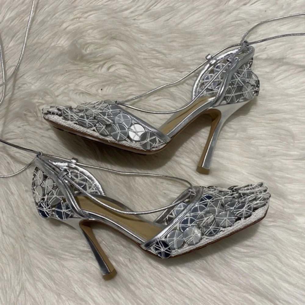 New Bottega Veneta Mirror stretch‎ sandals size 38EU